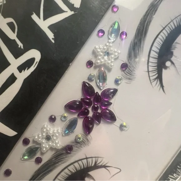 Dolls Kill Star Iridescent Rhinestone Face Jewels, NWT - Picture 2 of 3